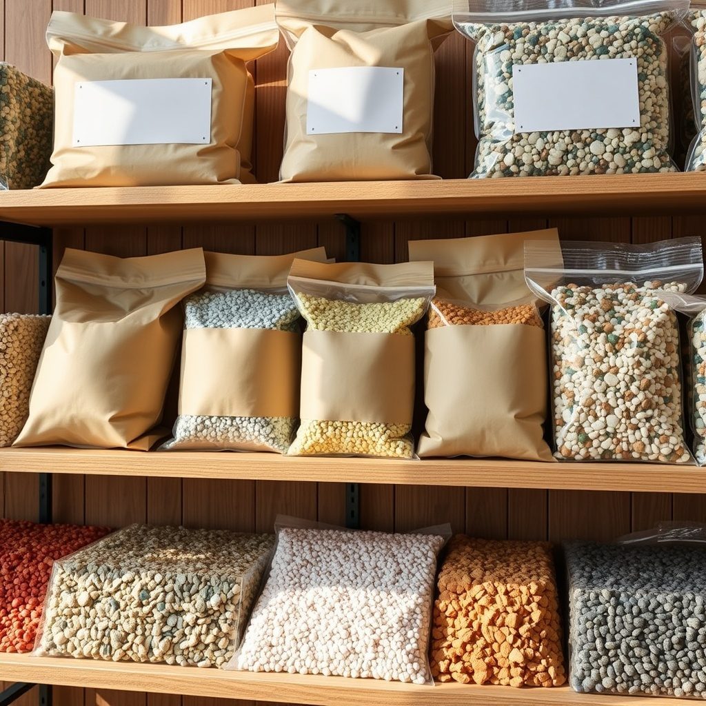 Storage solutions for decorative gravel
