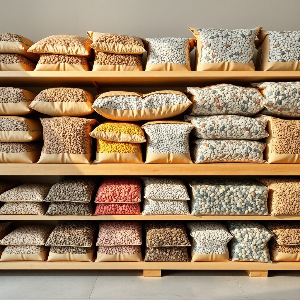 Decorative gravel mix packs