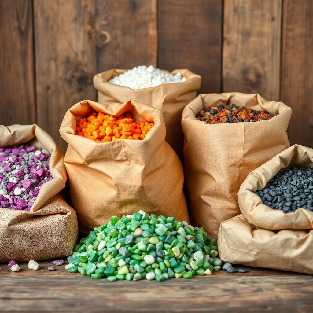 Showcase of decorative gravel packs