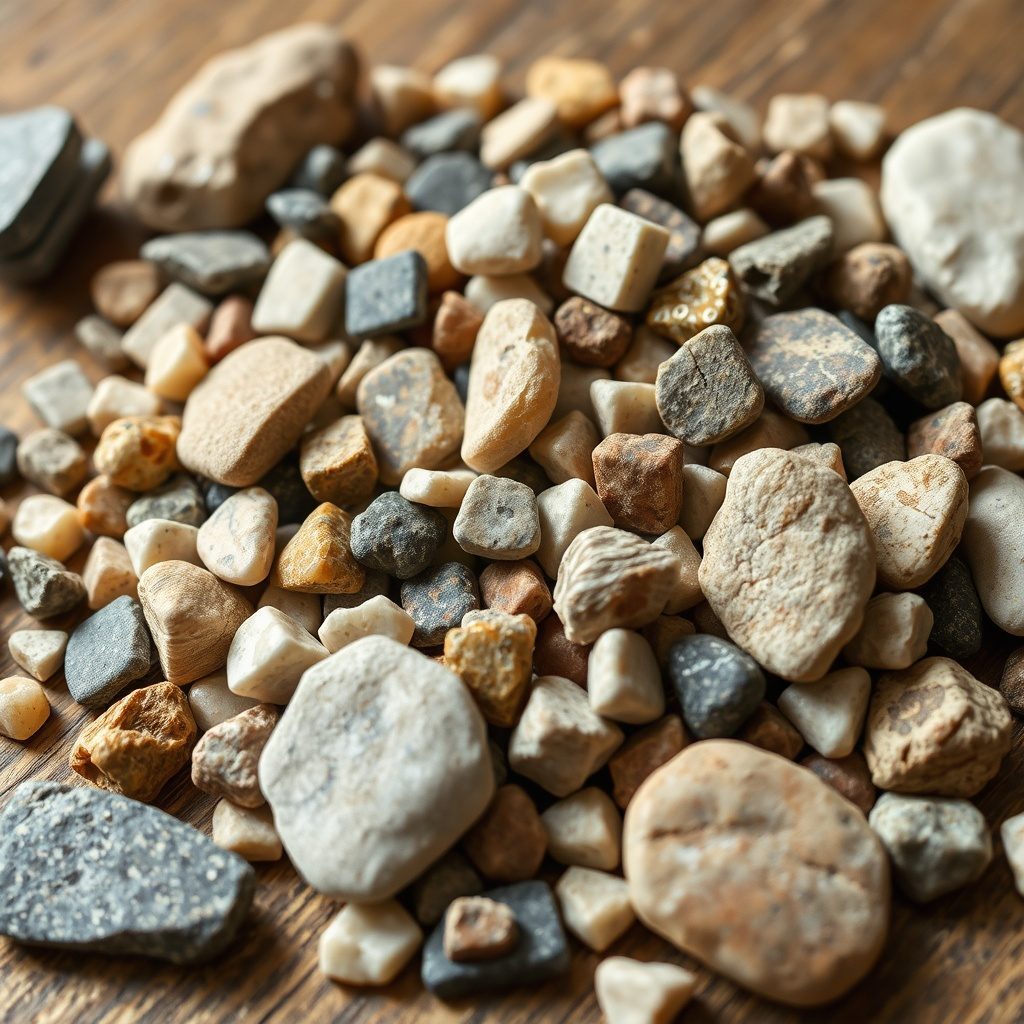 Textured gravel for terrariums