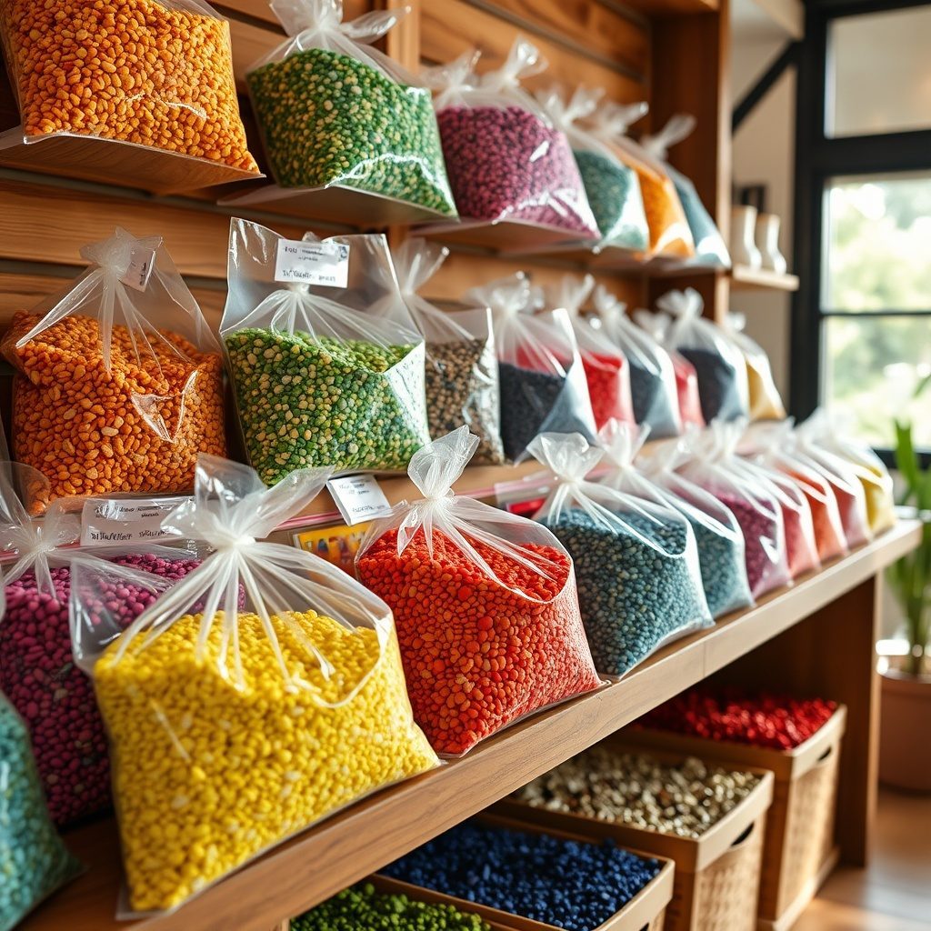Browse colored gravel packs